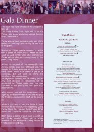 Gala night promo page