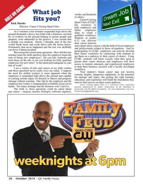 QC Family Focus: October 2014