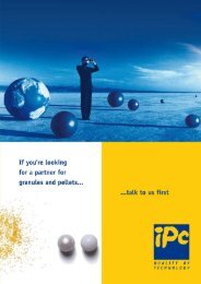 IPC. Your expert partner for granules and pellets. - Glatt