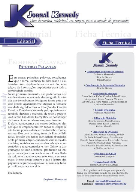 JK | JORNAL ESCOLAR - CEPK (Revista Digital)