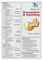 Granulation & Tabletting - Glatt