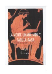 La mente umana non è tabula rasa