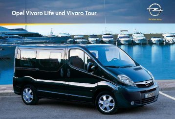 Opel Vivaro Life und Vivaro Tour. Farben. - Opel Schweiz