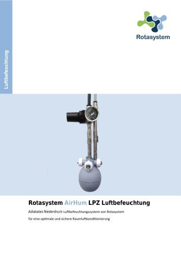 Rotasystem Airhum LPZ Druckluft-Luftbefeuchtung