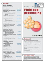 Fluid bed processing - Glatt