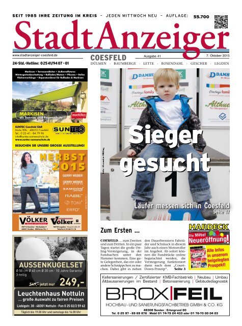 Stadtanzeiger Coesfeld kw 41