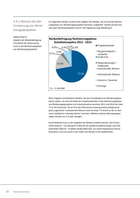 Akteursstrukturen von Windenergieprojekten in Deutschland