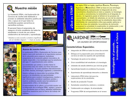 Jardine De Información El Folleto (Espanol)