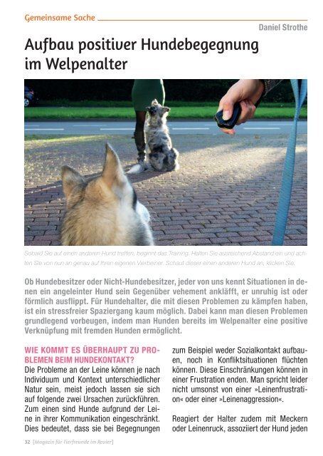 BESTE KUMPELS MAGAZIN für Tierfreunde im Revier