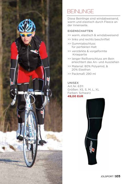 JOLsport Produktkatalog Nr. 7