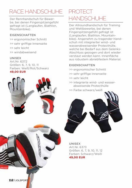 JOLsport Produktkatalog Nr. 7