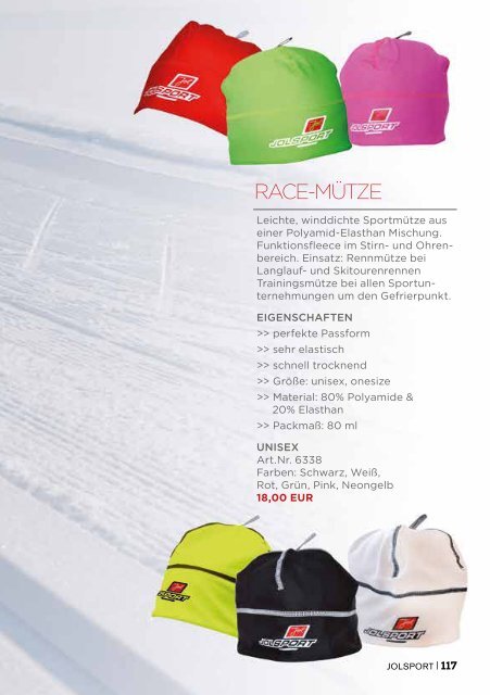 JOLsport Produktkatalog Nr. 7