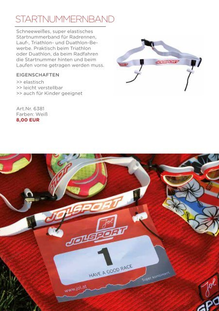 JOLsport Produktkatalog Nr. 7