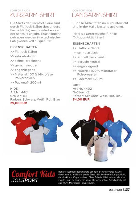 JOLsport Produktkatalog Nr. 7