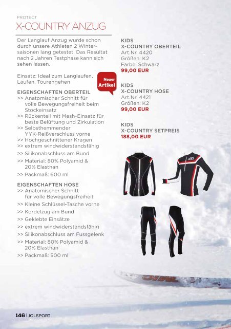 JOLsport Produktkatalog Nr. 7