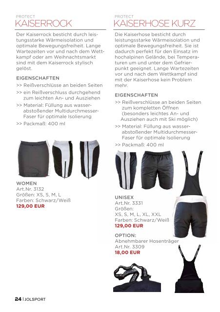 JOLsport Produktkatalog Nr. 7