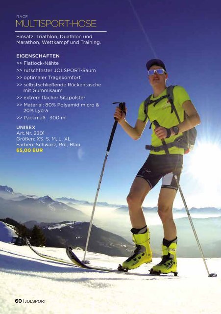 JOLsport Produktkatalog Nr. 7