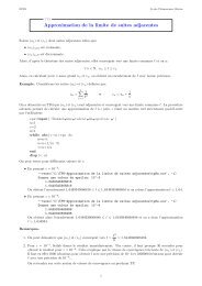 Approximation de la limite de suites adjacentes