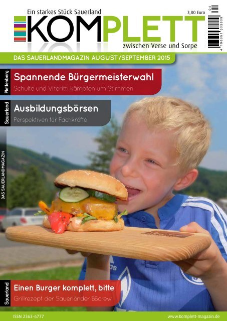 Komplett Das Sauerlandmagazin August/September 2015
