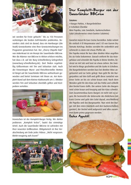 Komplett Das Sauerlandmagazin August/September 2015