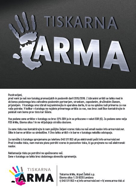 ARMA katalog 2015/2016