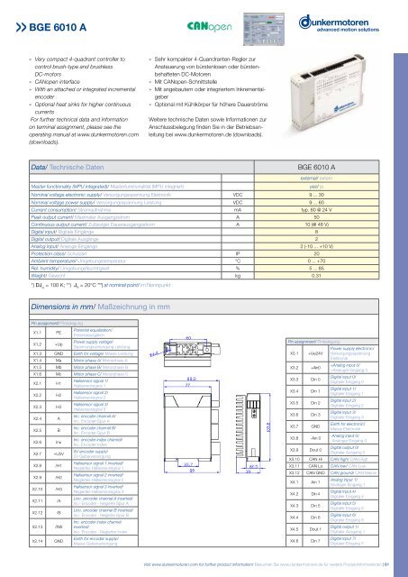 Brushless DC-Motors Bürstenlose Gleichstrommotoren