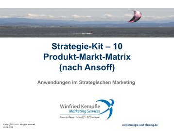 Produkt-Markt-Matrix (nach Ansoff)