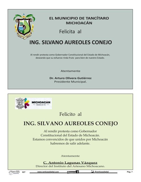 Silvano Aureoles Conejo toma protesta como Gobernador Constitucional