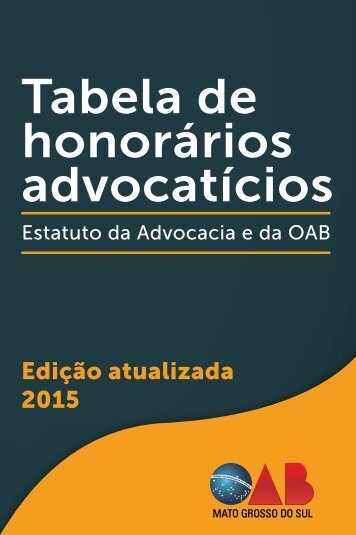 Tabela de honorários advocatícios