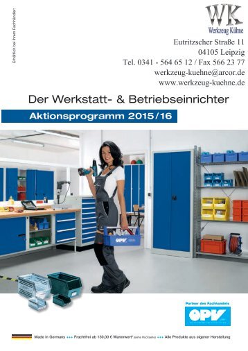 Betriebseinrichtung Aktion 2015 / 16