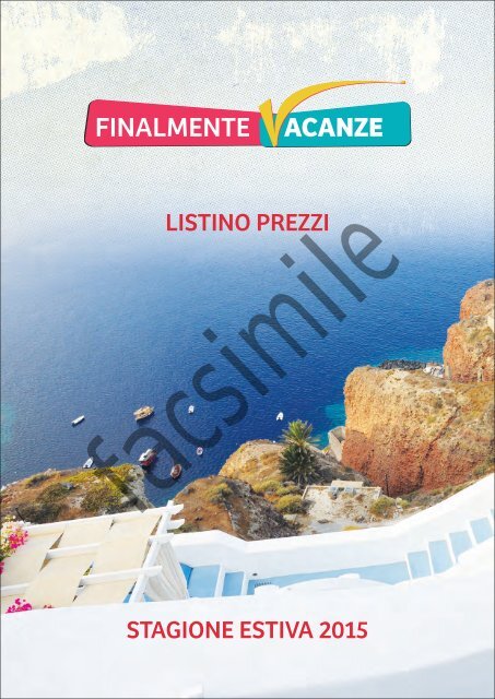 Finalmente Vacanze - Listino prezzi