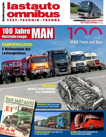 lastauto omnibus Sonderausgabe 100 Jahre MAN 