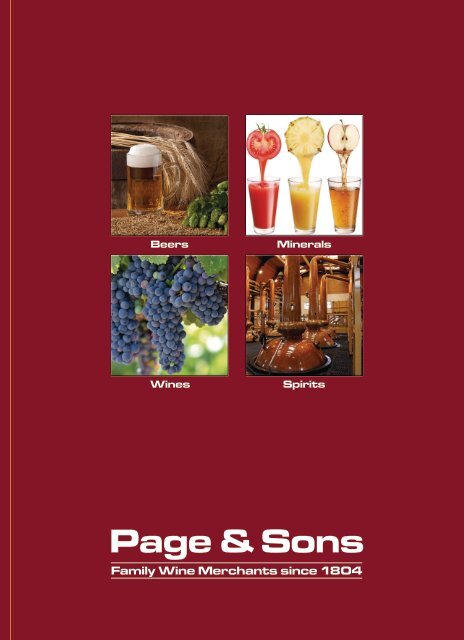 Page and Sons Trade Price List