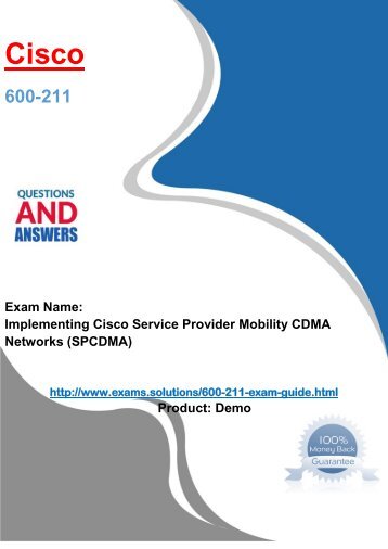 600-211 Cisco Service Provider Mobility CDMA to LTE Specialist Exam