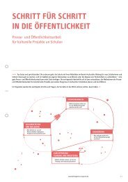 Schritt für Schritt in die Öffentlichkeit