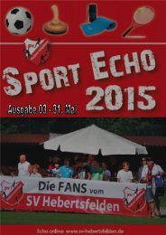 Sport-Echo Ausgabe 3-2015