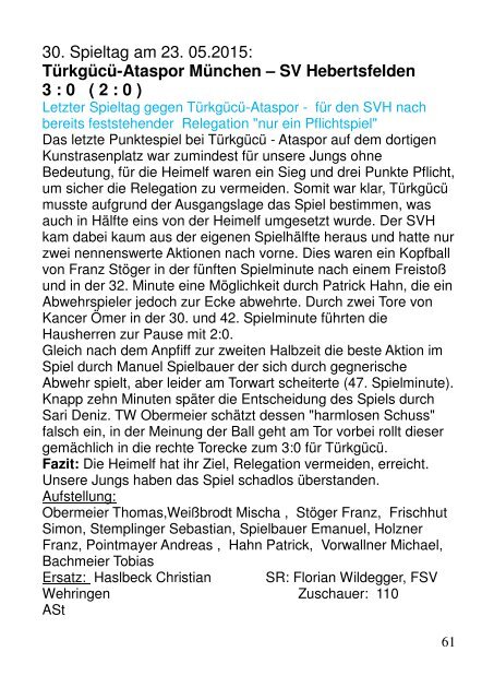 Sport-Echo Ausgabe 3-2015