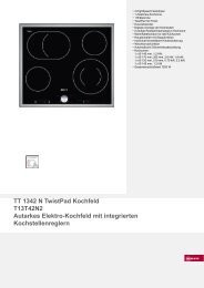 Neff T13T42N2 TT 1342 N TwistPad Kochfeld VorgÃ¤nger ...