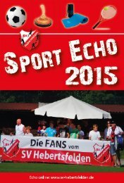 Sport-Echo Ausgabe 4-2015