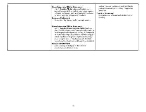 STAAR ALT 2 ESSENSE STATEMENTS BINDER GRADES 3 - HS