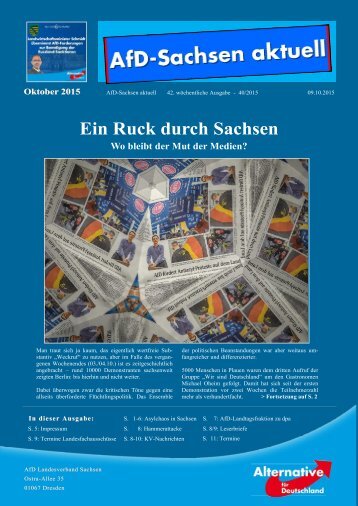 Ein Ruck durch Sachsen