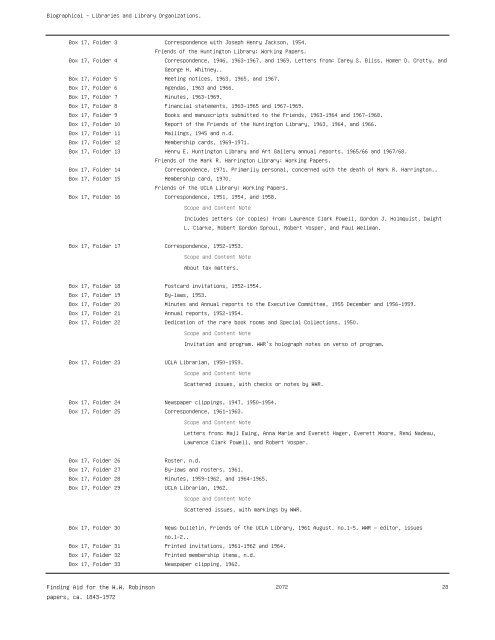 Finding Aid for the W.W Robinson papers ca 1843-1972