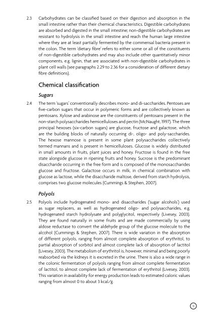 Carbohydrates and Health