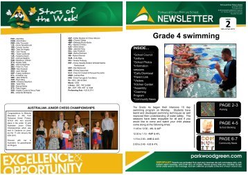 Grade 4 Swimming Program - Parkwood Green Primary ...