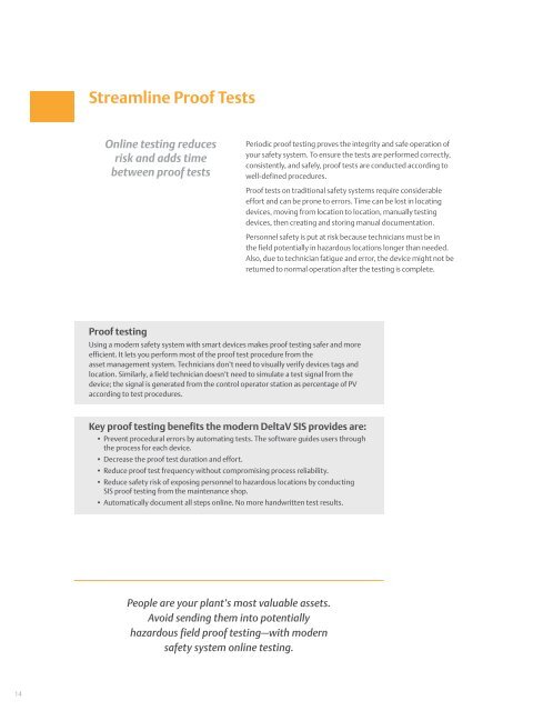 DeltaV SIS brochure - Emerson Process Management