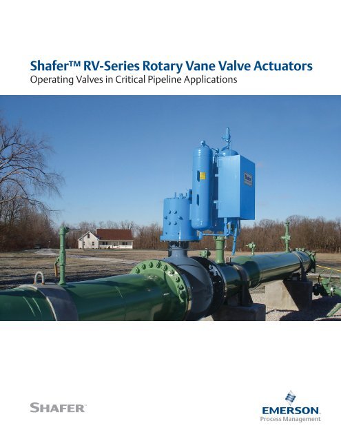 Shafer RV-Series Rotary Vane Valve Actuators