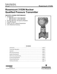 Rosemount 3153N Nuclear Qualified Pressure Transmitter