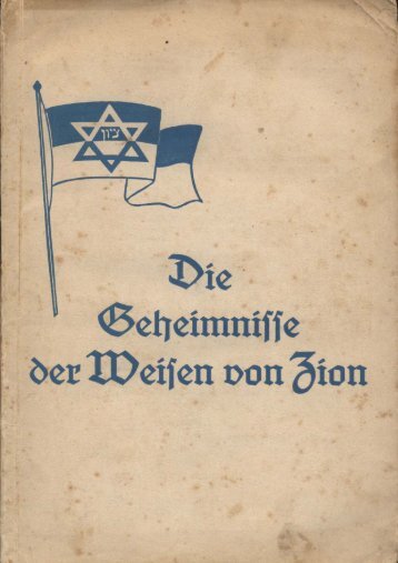 Beek, Gottfried zur - Die Geheimnisse der Weisen von Zion (1922, 84 S., Text)