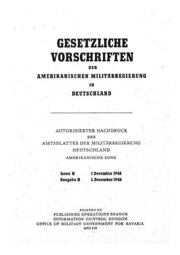 Alliierter Kontrollrat - Gesetzliche Vorschriften - Ausgabe B (1946-12-01)