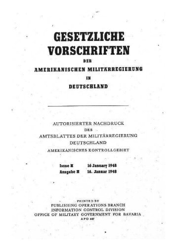 Alliierter Kontrollrat - Gesetzliche Vorschriften - Ausgabe H (1948-01-16, 24 S., Scan)